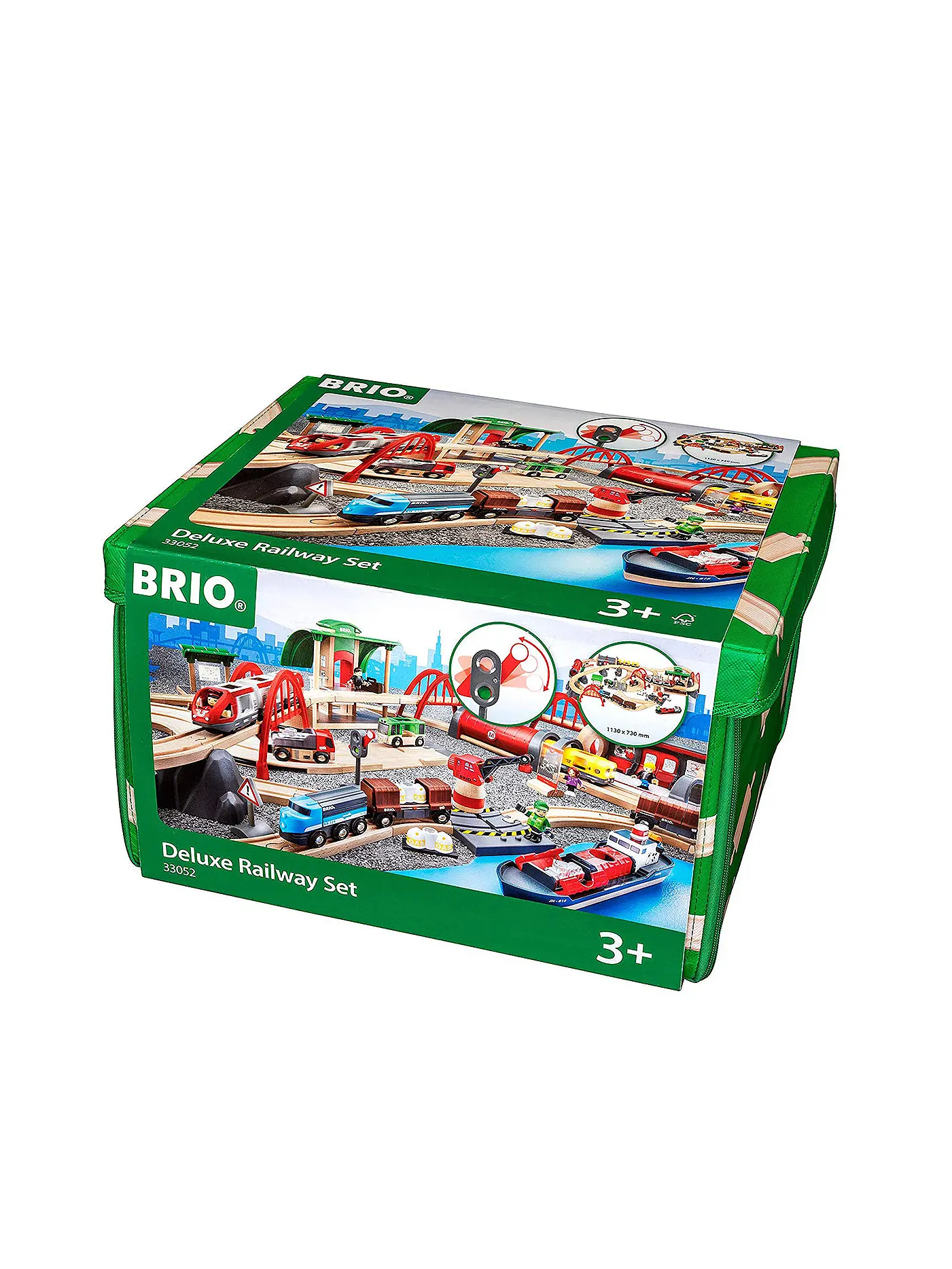 BRIO | Straßen und Schienen - Bahn Set Deluxe – Schienenset | 